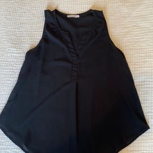 Lush Black Sleeveless Blouse